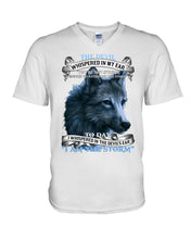 Load image into Gallery viewer, Wolf Lovers Trending Quote Tee Guys V-Neck