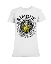 Load image into Gallery viewer, Simone The Sould Of A Mermaid Horoscope T-Shirt Ladies Tee
