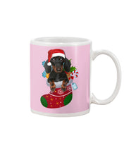 Load image into Gallery viewer, Dachshund In A Sock Christmas Cute Gift For Dachshunds Lovers Mug