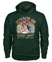 Load image into Gallery viewer, Dallas Cowboys Girl Classy Sassy Hoodie