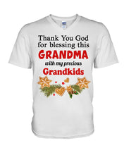 Load image into Gallery viewer, Blessing My Grandma Christmas Gift For Family Guys V-Neck