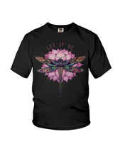 Load image into Gallery viewer, Let It Be Dragonfly Lotus Youth Tee