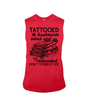 Load image into Gallery viewer, Tattooed Bookwarm Inked And Educated T-Shirt Unisex Long Sleeve