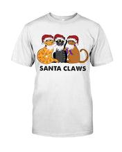 Load image into Gallery viewer, Santa Claws Funny Gift Christmas Gift For Cat Lovers Ladies Tee