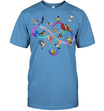 Load image into Gallery viewer, Bird Colorful Infinity Sign Guys Tee