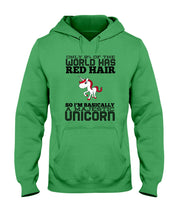 Load image into Gallery viewer, Redhead Unicorn Gift For Fans Funny T-Shirt Hoodie