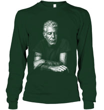 Load image into Gallery viewer, Anthony Bourdain Gift For Fans Black T-Shirt Unisex Long Sleeve