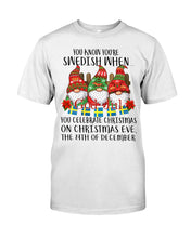 Load image into Gallery viewer, Swedish Christmas Gnome Cute Gift Tee Guys Tee