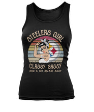 Load image into Gallery viewer, Steelers Girl Classy Sassy T-Shirt Unisex Tank Top