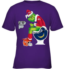 Load image into Gallery viewer, Funny Grinch Kansas Chief Christmas Gift Tee Youth Tee