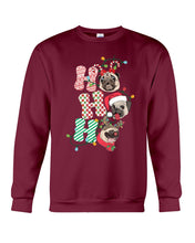 Load image into Gallery viewer, Pug Lover Christmas Hohoho Funny T-Shirt Sweatshirt