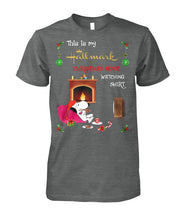 Load image into Gallery viewer, This Is My Hallmark Christmas Movie Watching Snoopy Gift T-Shirt Guys Tee