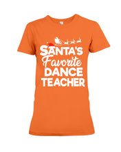 Load image into Gallery viewer, Santa Dance Teacher Christmas Shirt Ladies Tee