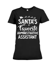 Load image into Gallery viewer, Santa Favorite Assistant Funny Christmas Gift Shirt Ladies Tee