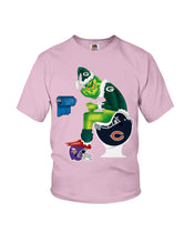 Load image into Gallery viewer, Grinch Green Bay Packers Funny Tee Youth Tee