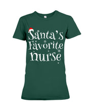Load image into Gallery viewer, Santa's Favorite Nurse Ladies Tee