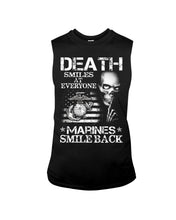 Load image into Gallery viewer, Death Smiles At Every Marines Smile Back Unisex Long Sleeve