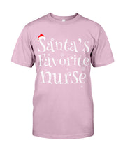 Load image into Gallery viewer, Santa's Favorite Nurse Guys Tee