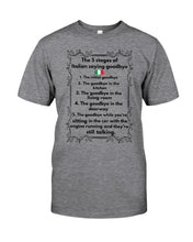 Load image into Gallery viewer, Italian Say Goodbye Funny Tee Basketweave Tote Bag