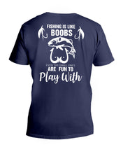 Load image into Gallery viewer, Funny Quote For Fishing Lovers T-Shirt Guys V-Neck