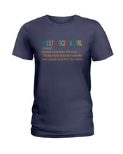 Load image into Gallery viewer, West Virginia Girl Knows More Than She Says Ladies Tee
