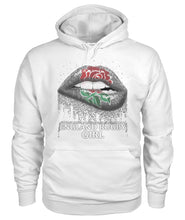 Load image into Gallery viewer, England Rugby Girl Rose Lips Funny Tee Ladies V-Neck