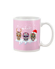 Load image into Gallery viewer, Merry Christmas Three Skulls Christmas T-Shirt Gift Mug