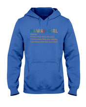 Load image into Gallery viewer, Hawaii Girl Knows More Than She Says Funny T-Shirt Hoodie