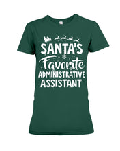 Load image into Gallery viewer, Santa Favorite Assistant Funny Christmas Gift Shirt Ladies Tee