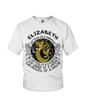 Load image into Gallery viewer, Elizabeth The Soul Of A Mermaid Horoscope T-Shirt Youth Tee