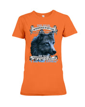 Load image into Gallery viewer, Wolf Lovers Trending Quote Tee Ladies Tee