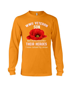 Wwii Veteran Son Gift For Veterab Mom Unisex Long Sleeve