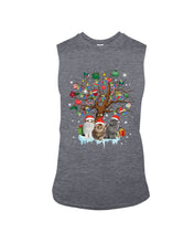 Load image into Gallery viewer, Christmas Tree Cat Lovers Cute Funny T-Shirt Unisex Long Sleeve
