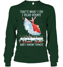 Load image into Gallery viewer, Girl Loves Reading Book And Dance Ballet Gift For Girls T-Shirt Unisex Long Sleeve