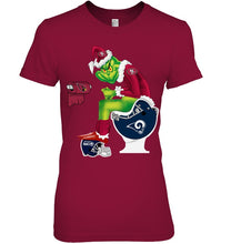 Load image into Gallery viewer, Funny Grinch San Francisco 49Ers Christmas Gift Tee Ladies Tee