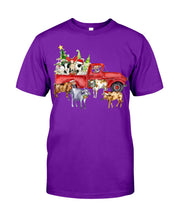 Load image into Gallery viewer, Merry Christmas In Town Cow Lovers Gift For Farmers Guys Tee