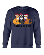 Load image into Gallery viewer, Santa Claws Funny Gift Christmas Gift For Cat Lovers Sweatshirt