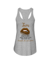 Load image into Gallery viewer, Tiara A Mouth She Can't Control Quote Name T-Shirt Ladies Flowy Tank