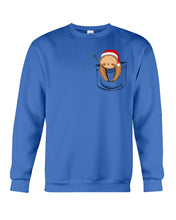 Load image into Gallery viewer, Pocket Slothmas Christmas Gift Funny T-Shirt Sweatshirt