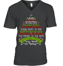 Load image into Gallery viewer, Christmas Tree Eleven Fabric Bundles T-Shirt Guys V-Neck