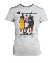 Load image into Gallery viewer, Nba Champions Jordan Bryant James Legends Ladies Tee