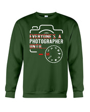 Load image into Gallery viewer, Every One Is A Photographer Black T-Shirt Sweatshirt