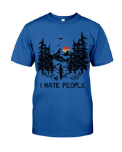 Load image into Gallery viewer, I Hate People Printing T-Shirt Guys Tee