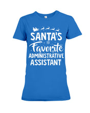 Load image into Gallery viewer, Santa Favorite Assistant Funny Christmas Gift Shirt Ladies Tee