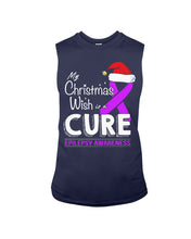 Load image into Gallery viewer, Epilepsy Awareness - My Christmas Wish Is A Cure Unisex Long Sleeve