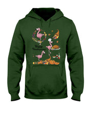 Load image into Gallery viewer, Flamingo Happy Thanksgiving Hoodie