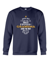 Load image into Gallery viewer, Finnish Crazy Grandma Gift For Grandma Family Sweatshirt