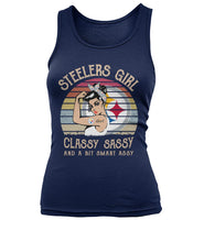 Load image into Gallery viewer, Steelers Girl Classy Sassy T-Shirt Unisex Tank Top