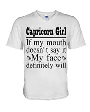 Load image into Gallery viewer, Zodiac- Capricorn Girl If My Month Doesn't Say Guys V-Neck