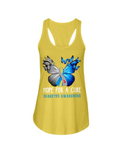 Load image into Gallery viewer, Hope For Cure Diabetes Awareness Ladies Flowy Tank